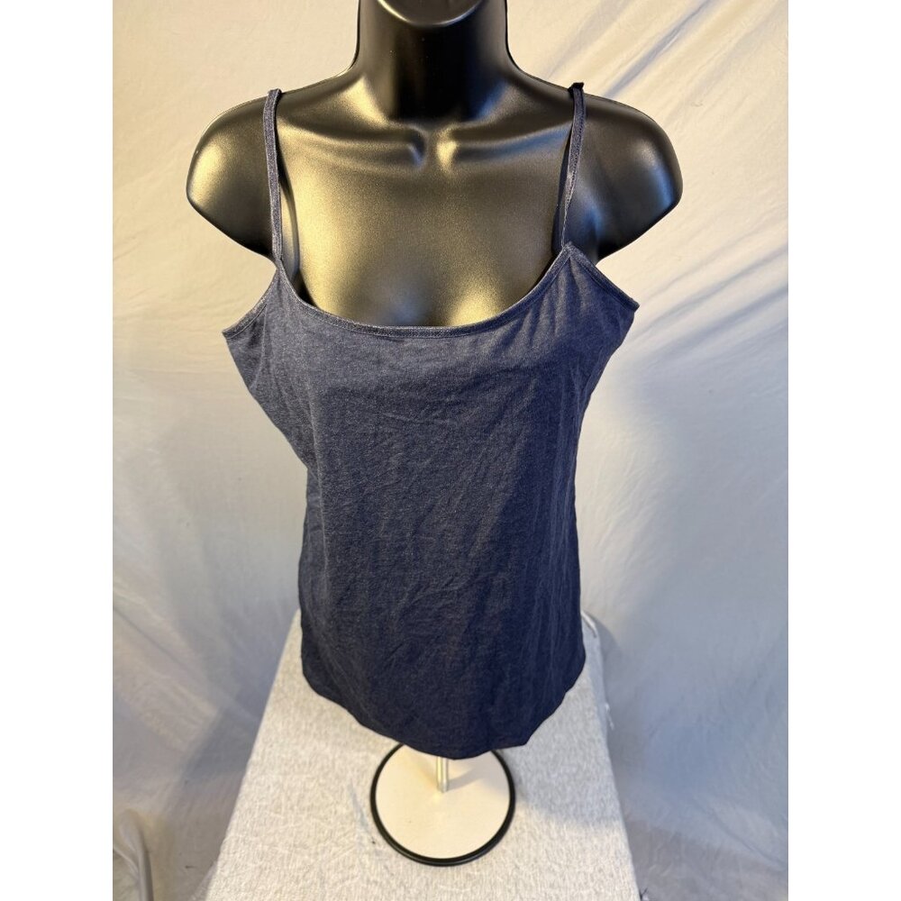 Y2K Perfect Cami Layering Women’s Vintage Undershirt Navy Fitted XL Shelf Bra